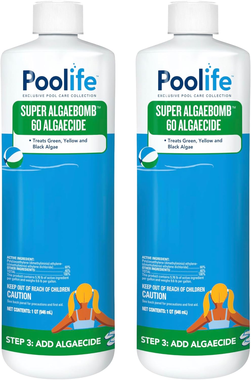 poolife Super Algae Bomb 60 (1 qt) (2 Pack)