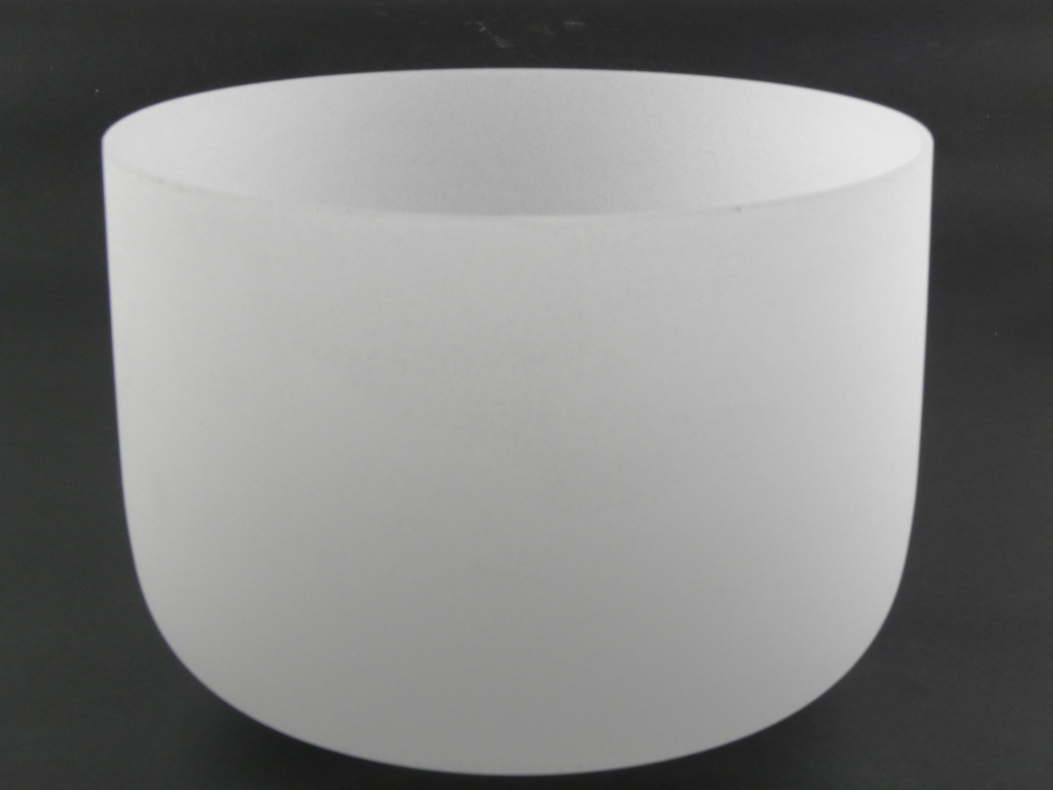 Frosted F# Thymus Chakra Crystal singing bowl 12”