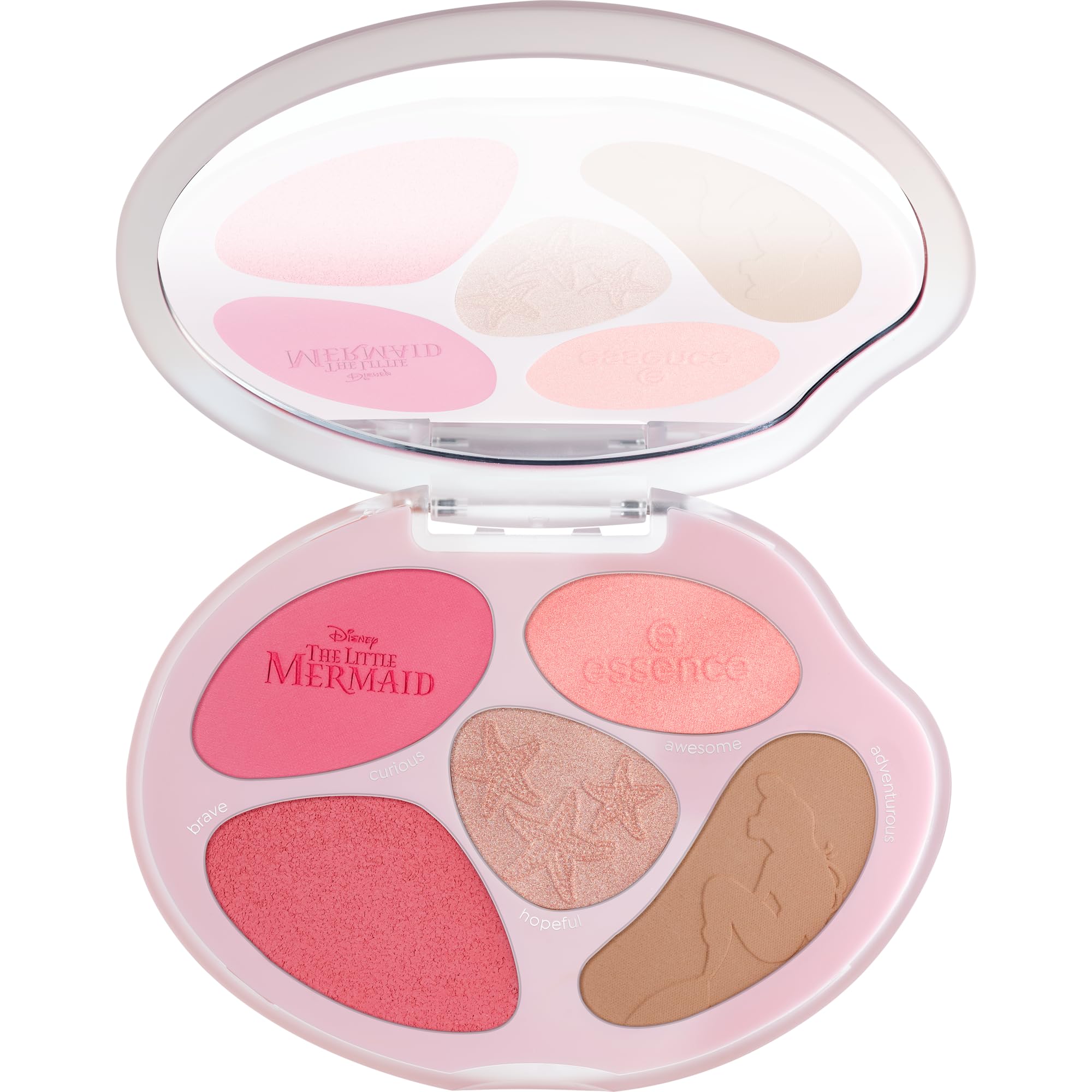 essence Disney THE LITTLE MERMAID face palette, natural, shimmery, metallic, matte (8.9g)