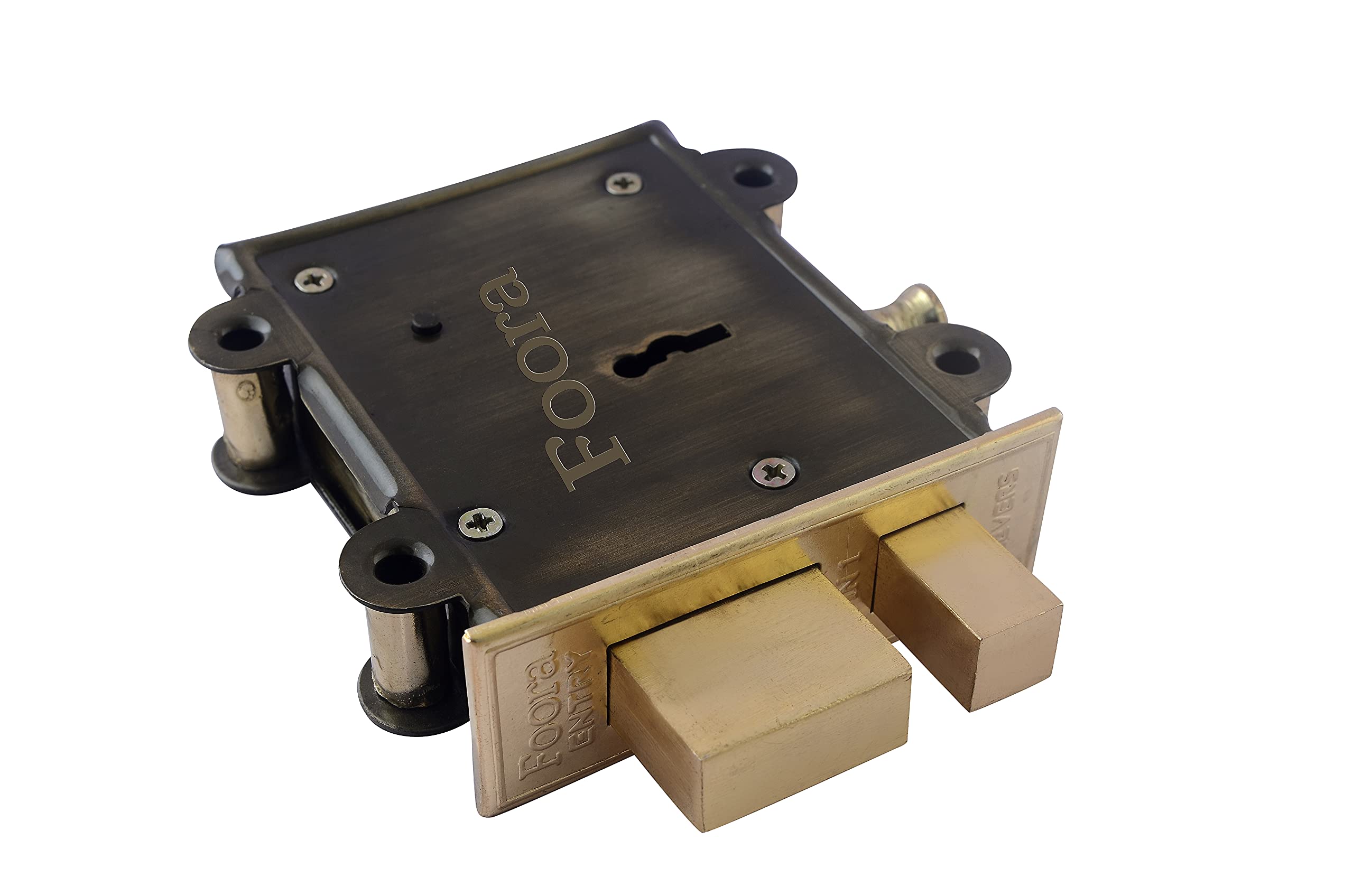 Foora 2in1 Door Interlock - 3 Keys, Tower Bolt -2 Foora 2in1 Door Interlock - 3 Keys, Tower Bolt -2