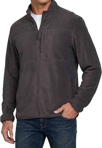 Gerry Full Zip Fleece Jacket Men - Polar Fleece Lightweight Zipper Sweater