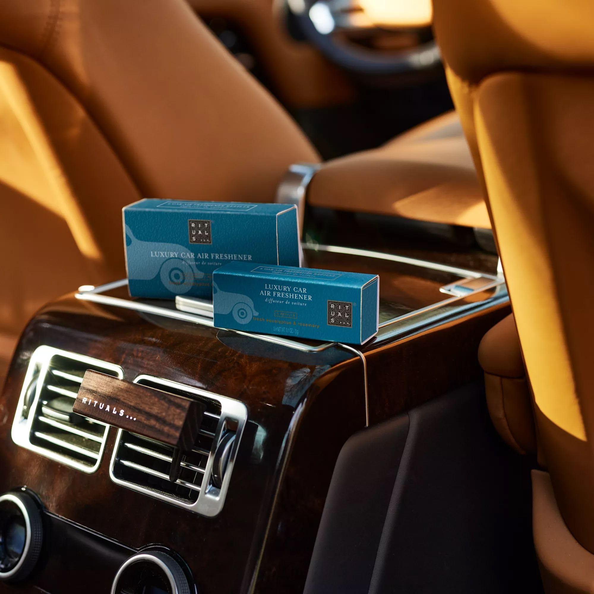 RITUALS Hammam Pack Recargas de Ambientador de Coche – 2 Recargas – Eucalipto y Romero – 2 x 3 g – sin soporte de madera