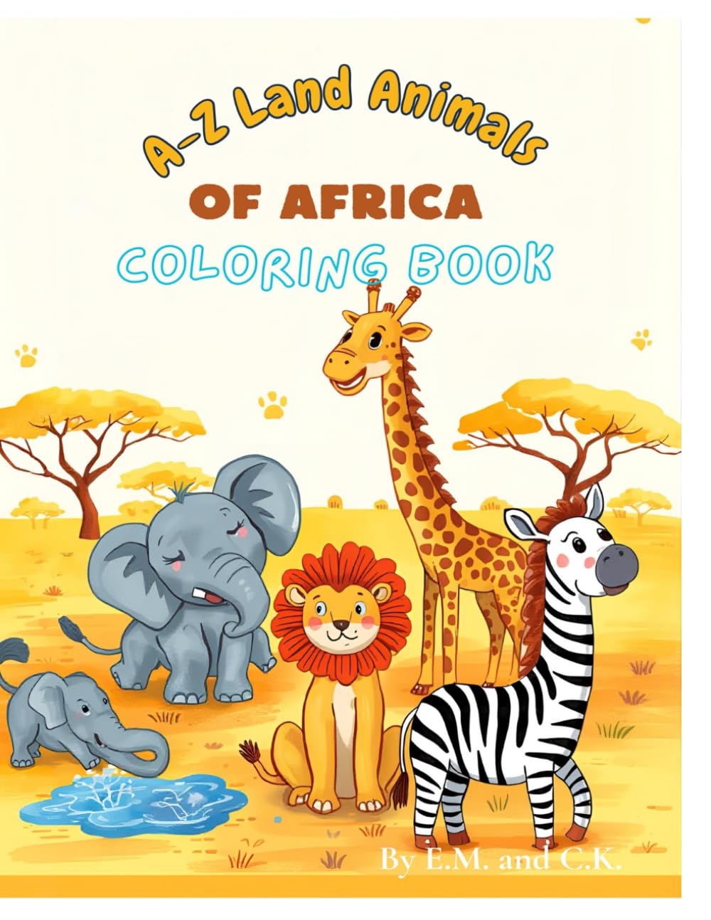 A - Z Land Animals of Africa Coloring Book