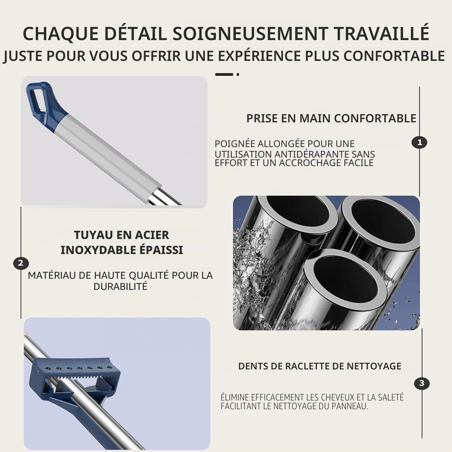 Balai Serpillière Rotatif avec Technologie Essorage Intégré, 2026 Balai Serpillère, Tête Rotative 360°, sans Vous Salir, Nettoyage du Sol en Un Clic (Bleu,6 Tissus+Seau)