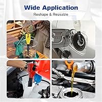 Vista 6 de Embudo de plástico retráctil para cambio de aceite para automóviles y motocicletas (A-Blue+White)