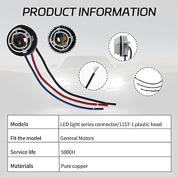 Amazon.com: Hbxdeco 2PCS 1157 LED Bulb Socket Plug, 2057