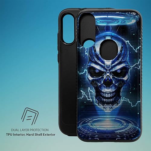 Miniatura 8 de CasesOnDeck Funda híbrida compatible con Motorola Moto E (2020)  Moto E Armadura cepillada Funda protectora delgada contra golpes (no pisar sobre mí)