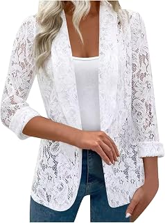 2025 Chaqueta de mujer personalizada emparejada con una camisa de corte de encaje de color sólido Abrigo Mujer Gris oscuro