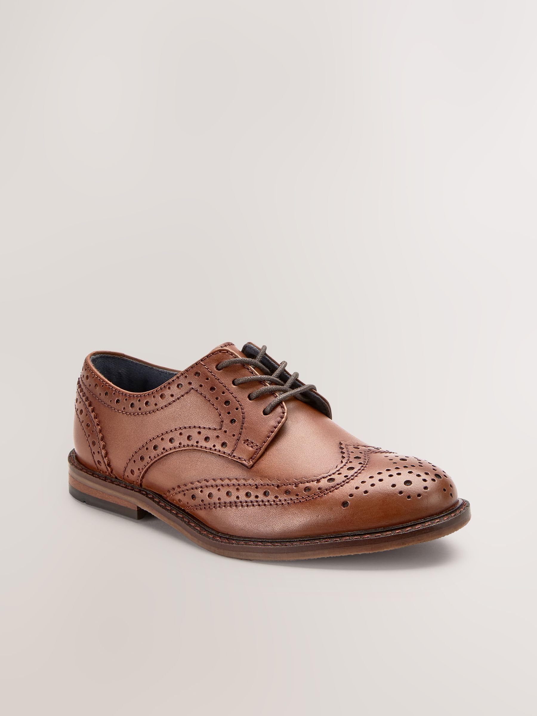 NEXT Garçon Chaussures Richelieu en Cuir à Lacets