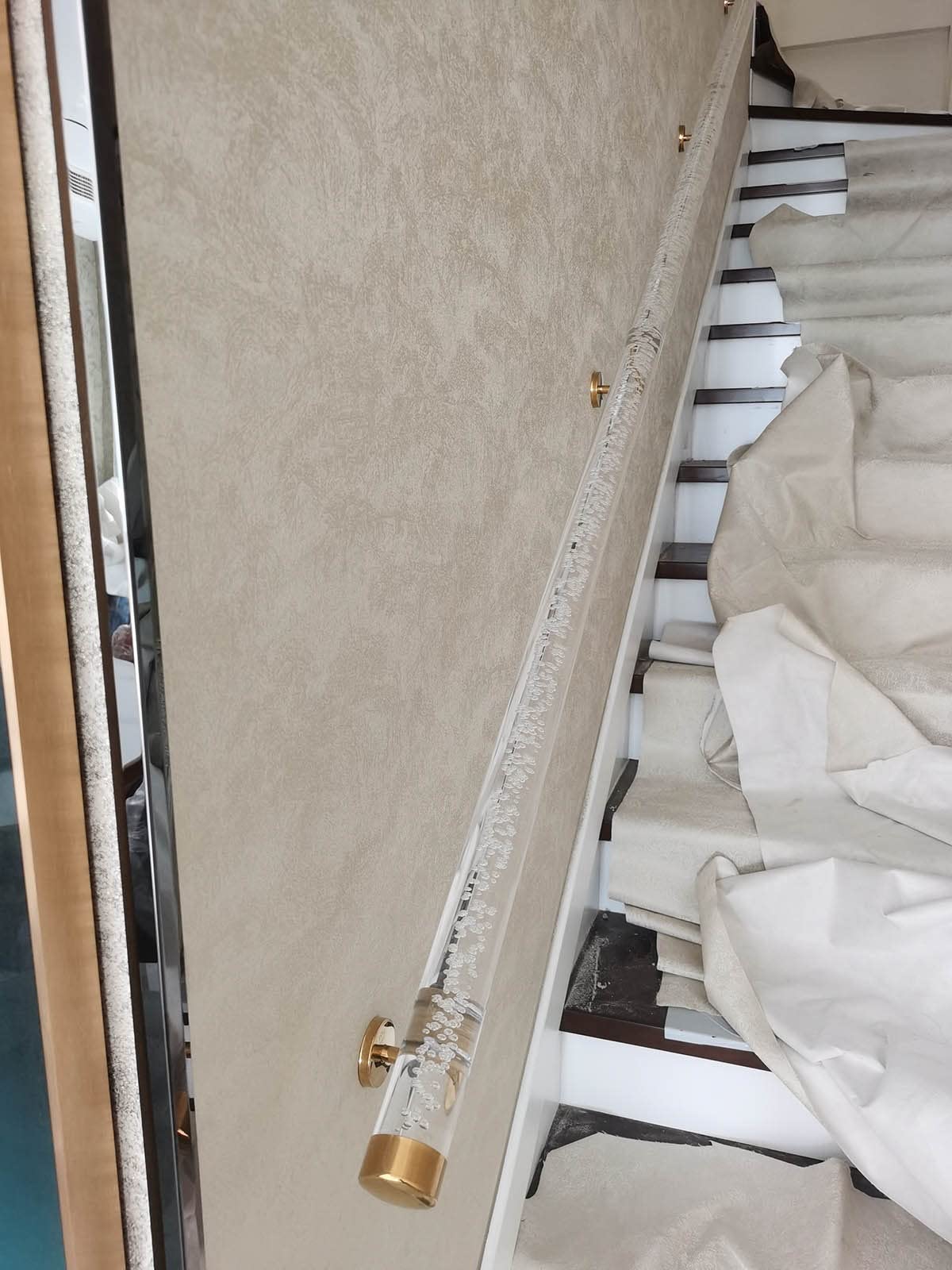 il para interiores Irs - 1 2 3 4 5 6 m antideslizante transparente Cryl ases Clete Kit para peldaños al aire libre paredes (tamaño: 100 cm)