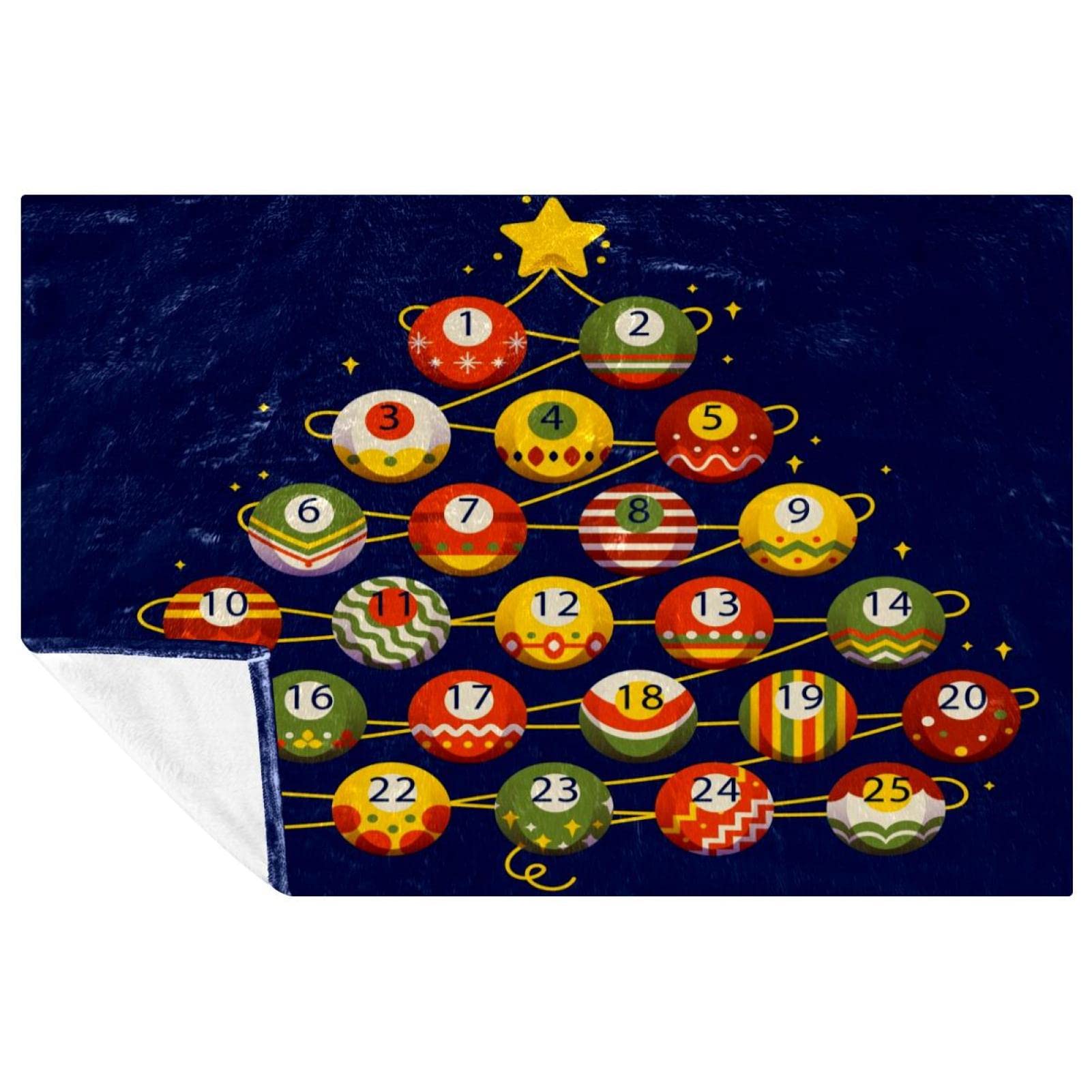 Couverture sapin de Noël de qualité supérieure plaid doux chaud lit canapé 150x100