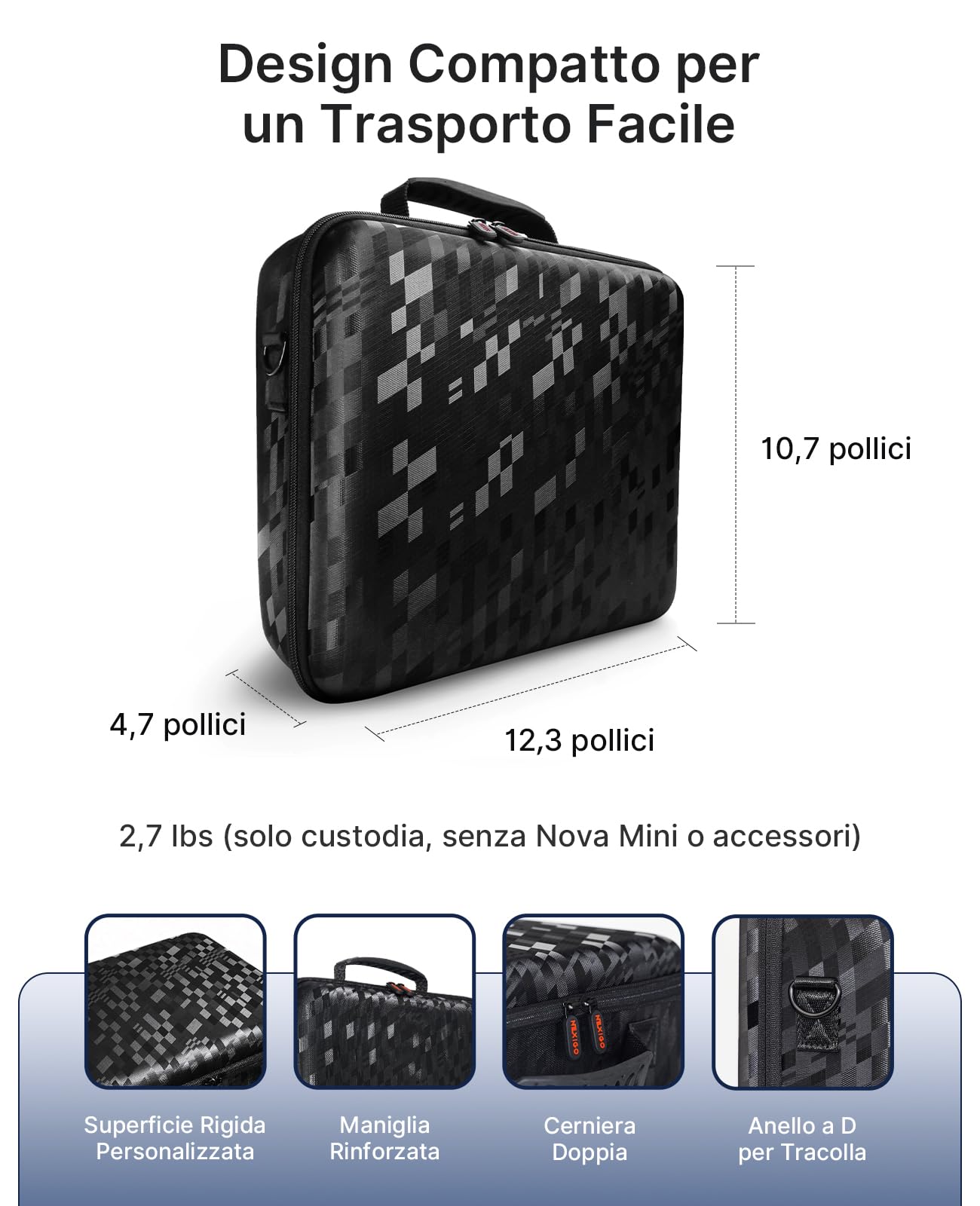NexiGo Projector Carrying Case for Nova Mini