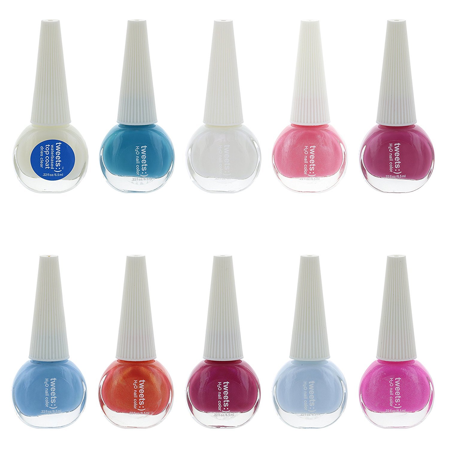 Tweets Finger Nail Polish Color Lacquer Collection Set 10 Piece Set 1
