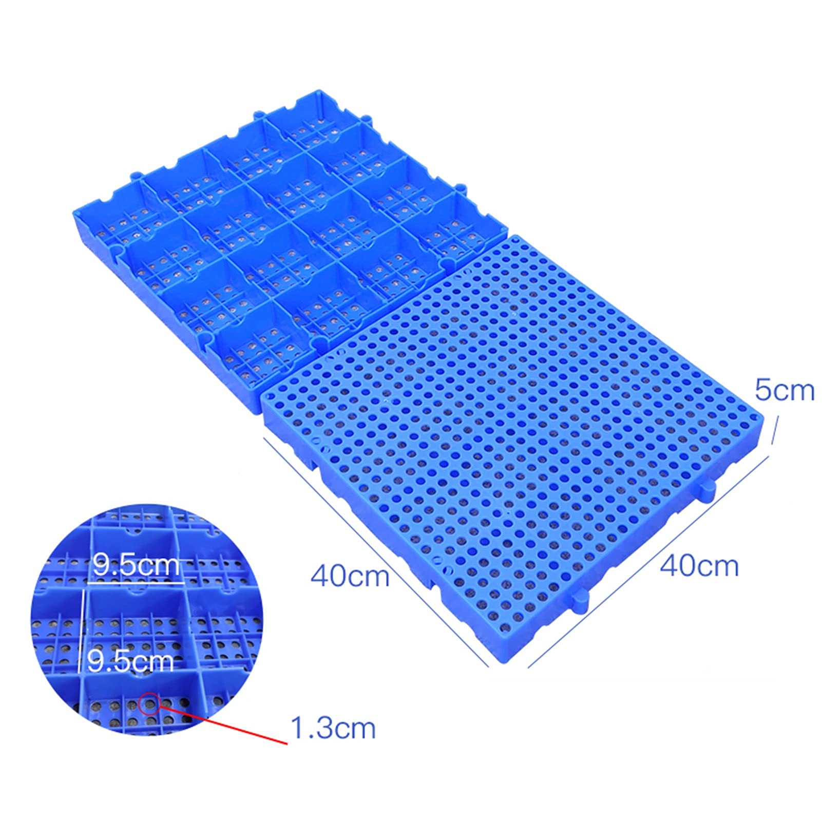 Pallet in plastica Pallet in plastica, ripiani di stoccaggio in polietilene impermeabile, tappetini in plastica reticolata antiscivolo e antiabrasione, facili da impilare Pallet di ventilazion
