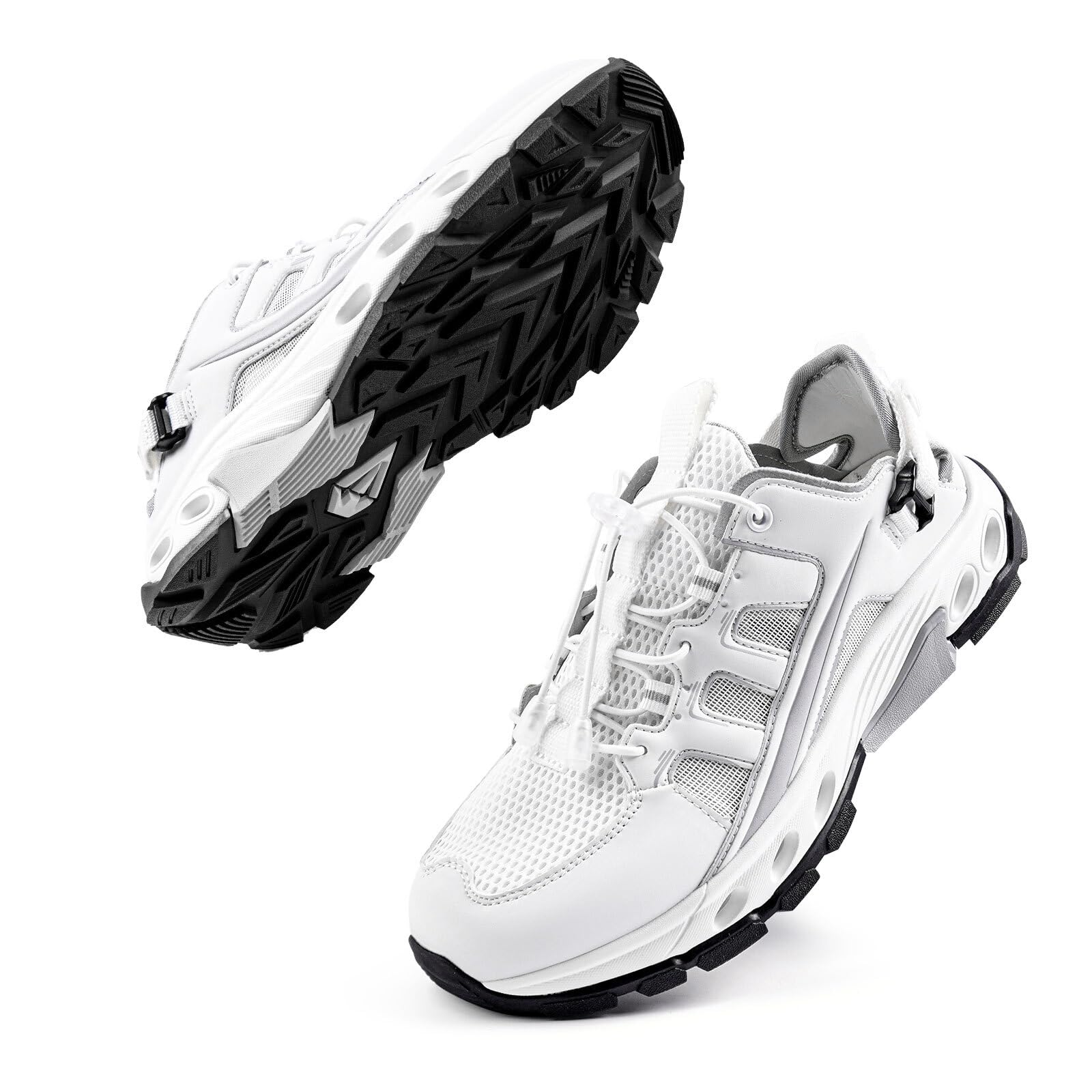 Men's Water Shoes, Quick-Dry Aqua Shoes with Drainage Holes, Suitable for Hiking, River T…