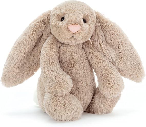 Jellycat Bashful Beige Bunny Stuffed Animal, Medium 12 inches - Rabbit and Bunny Plush Toy - Classic Children's Gift image 2