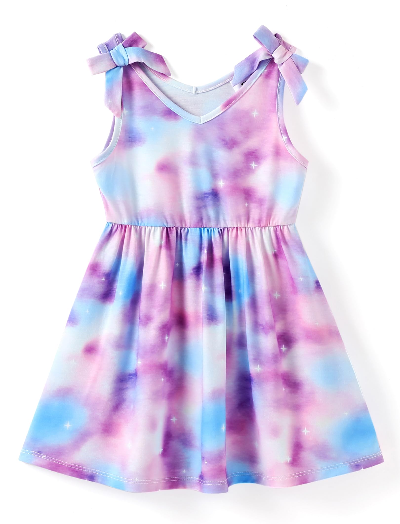 PATPAT Abiti Bambina e Ragazze Vestiti Bambina Eleganti, Vestito Bambina con Spalline Farfalla e Svasatura A-Line, Abbigliamento Bambina età 12 Mesi-10 Anni