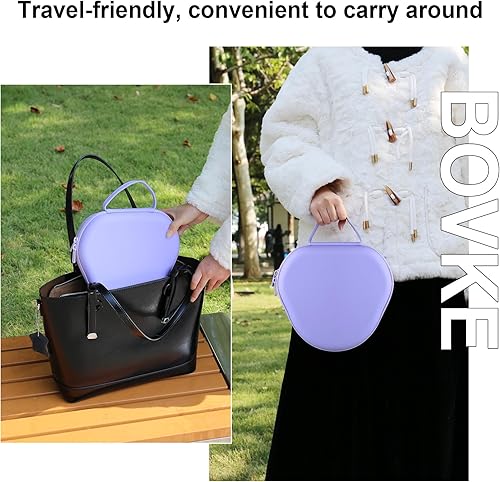 Vista 42 de BOVKE Funda de transporte con modo de suspensión para auriculares inalámbricos de Apple AirPods Max, bolsa de almacenamiento portátil protectora