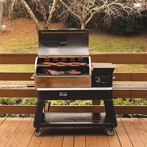Miniatura 4 de recteq Parrilla para ahumar pellets Deck Boss 800, Ahumador eléctrico de pellets, Parrillas y fumadores al aire libre, Parrilla para barbacoa con