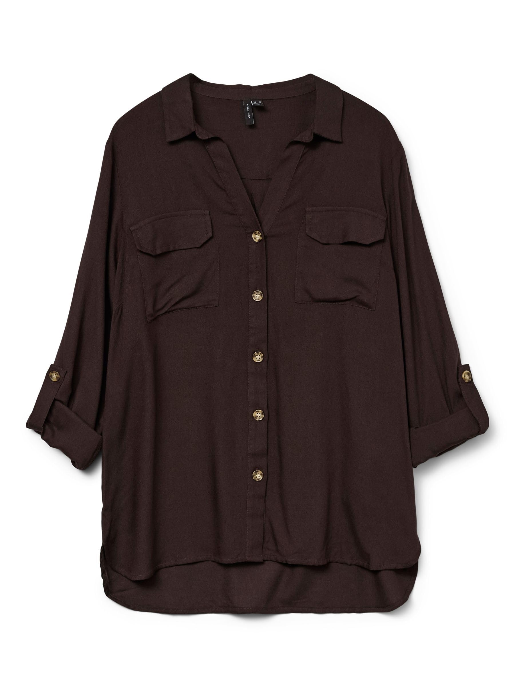 Vmbumpy L/S Shirt New WVN Ga Noos, Chocolate Cake, M