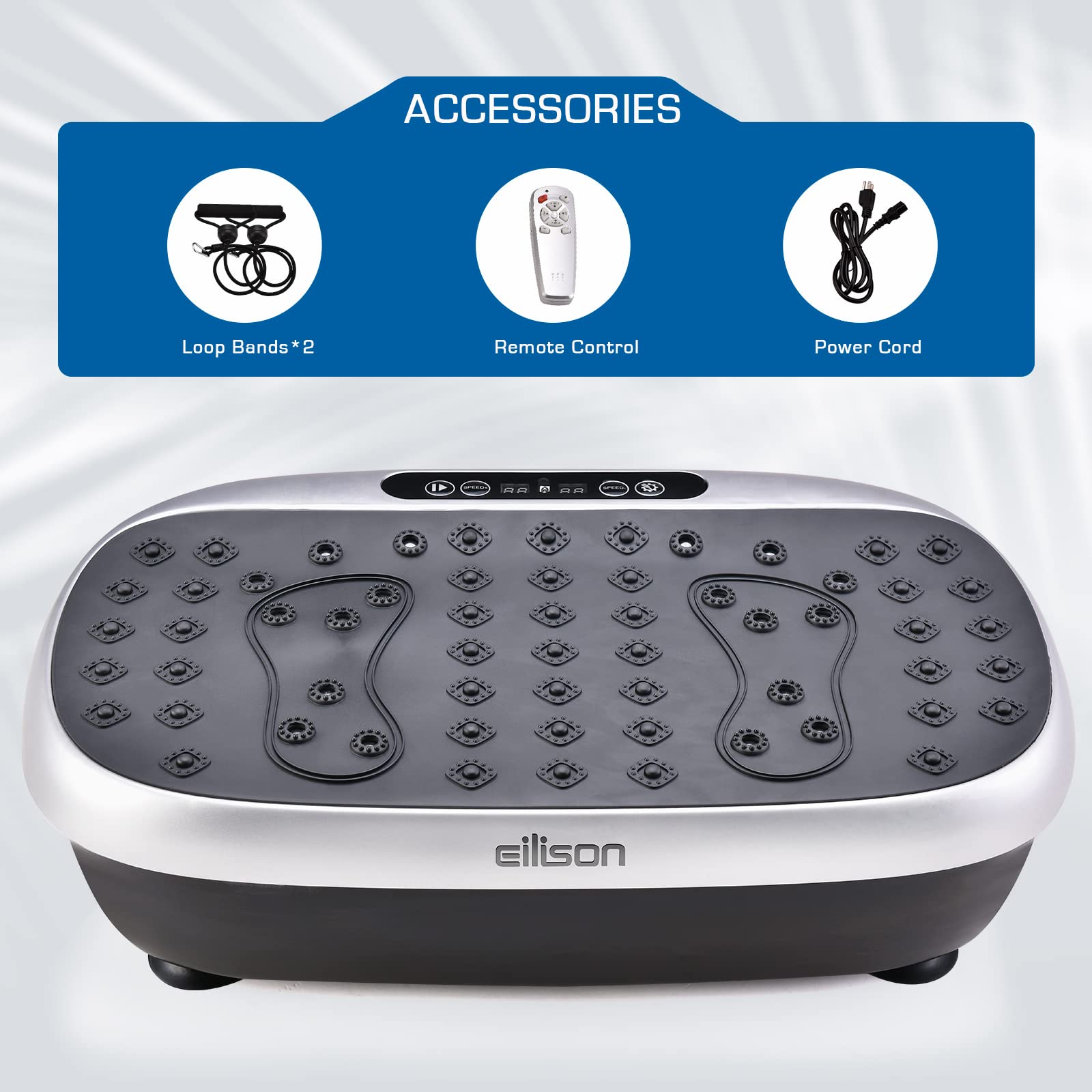 EILISON Atom Vibration Plate Exercise Machine Full Body Vibration