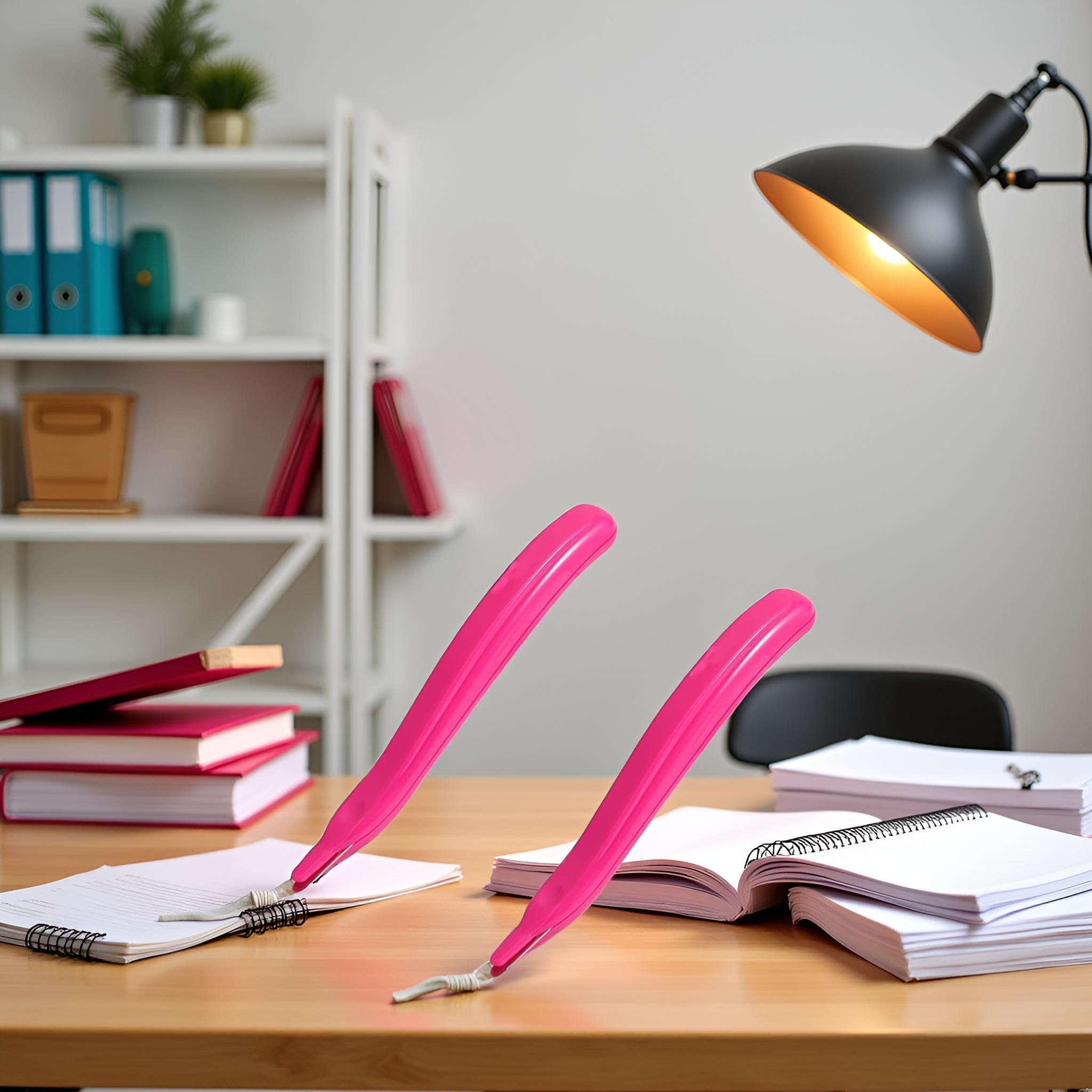 Tragbarer Heftklammerentferner Mit Magnetkopf – Stift-Design Für Schule, Büro & Zuhause (Rosa)