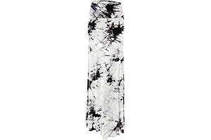 MBJ Womens Tie Dye Fold Over Maxi Skirt - Made in USA...