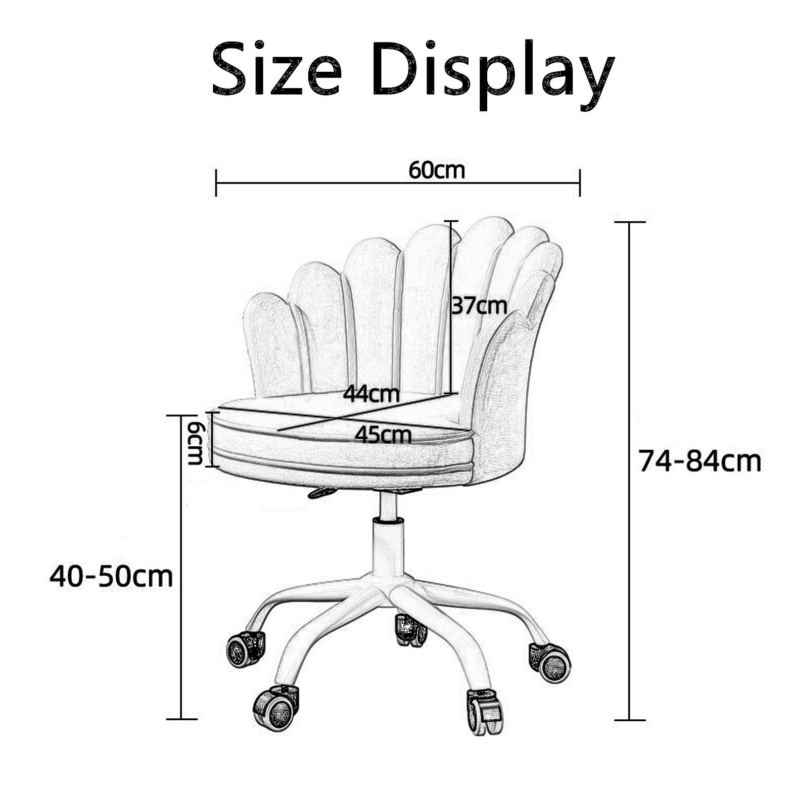 Krzesło biurowe na kółkach Krzesło komputerowe Dom Dziewczyna Sypialnia Słodkie krzesło biurowe Podnośnik Biuro Wygodne Siedzące Konferencja Pokój do nauki Ergonomiczne Średnie Oparcie