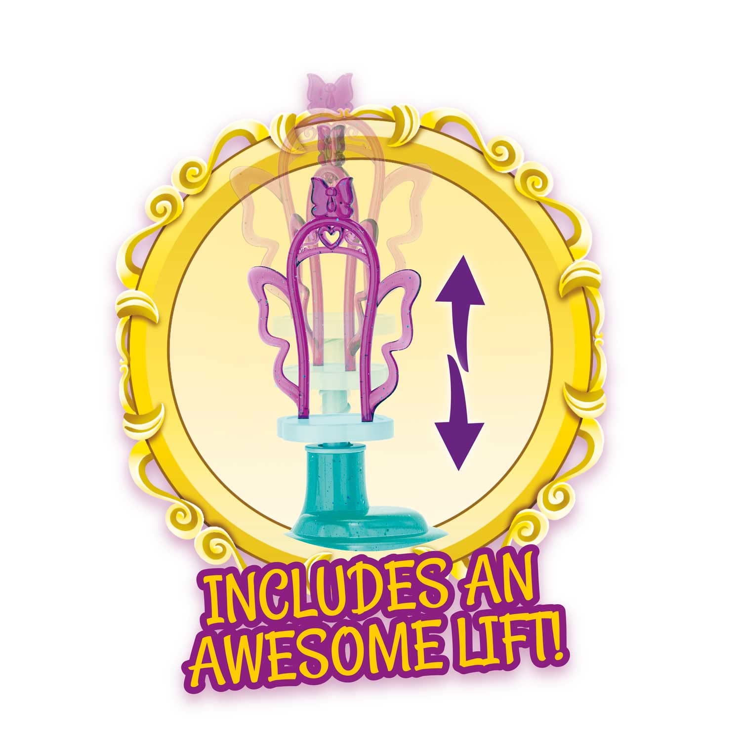 Galupy Playset Farfalla House, 1 statuetta Unicorno inclusa, 1 Butterfly House inclusa, playset Unicorno da collezione, giocattoli per bambini da 3 anni, Accessori inclusi