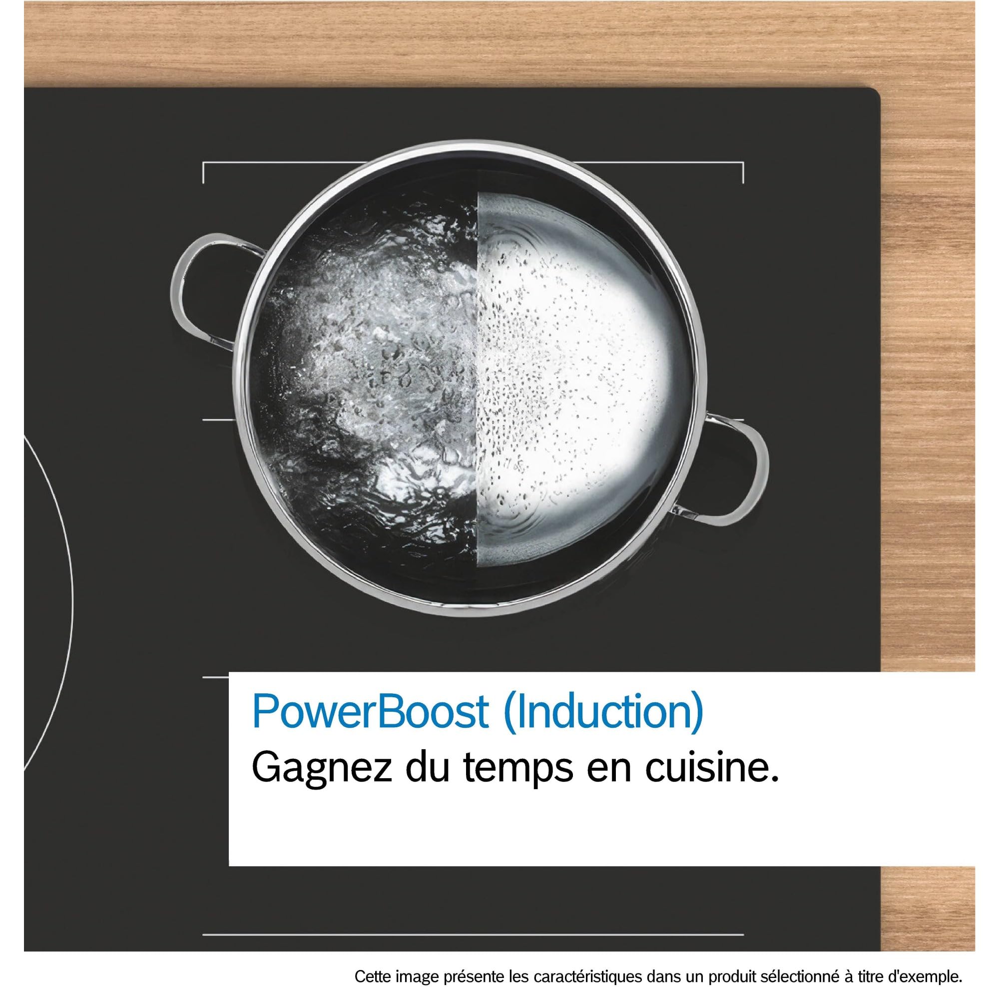 Bosch Série 4 plaque à induction 60 cm 4600 W 4 foyers Noir PUE611BB5E