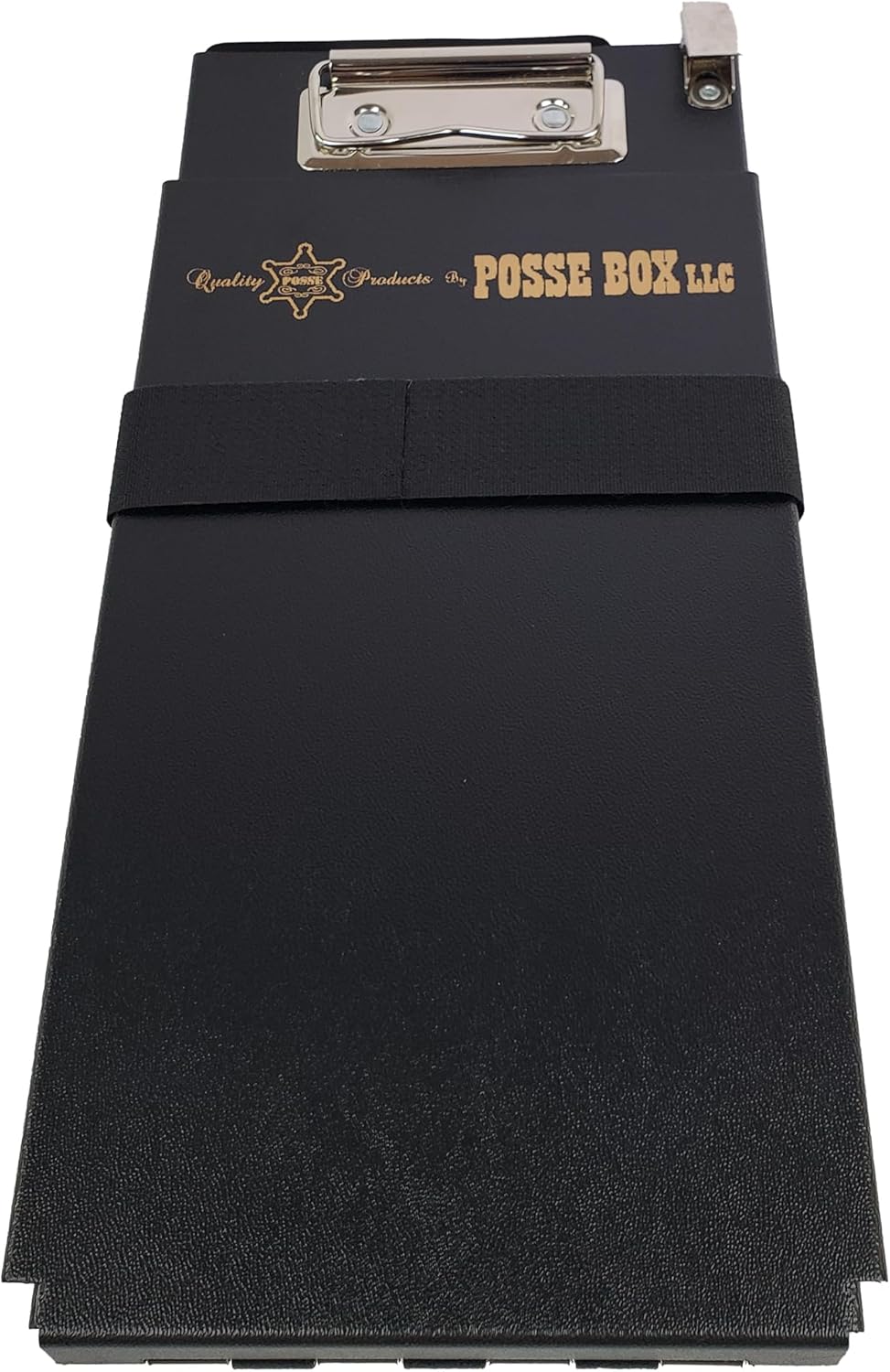 Posse Box | Ticket Tender - TTS-43-BV Black Vinyl | Compact Storage Cite Book | Rapid Cite Handling | with Driver License Holder and Heavy Duty Strap