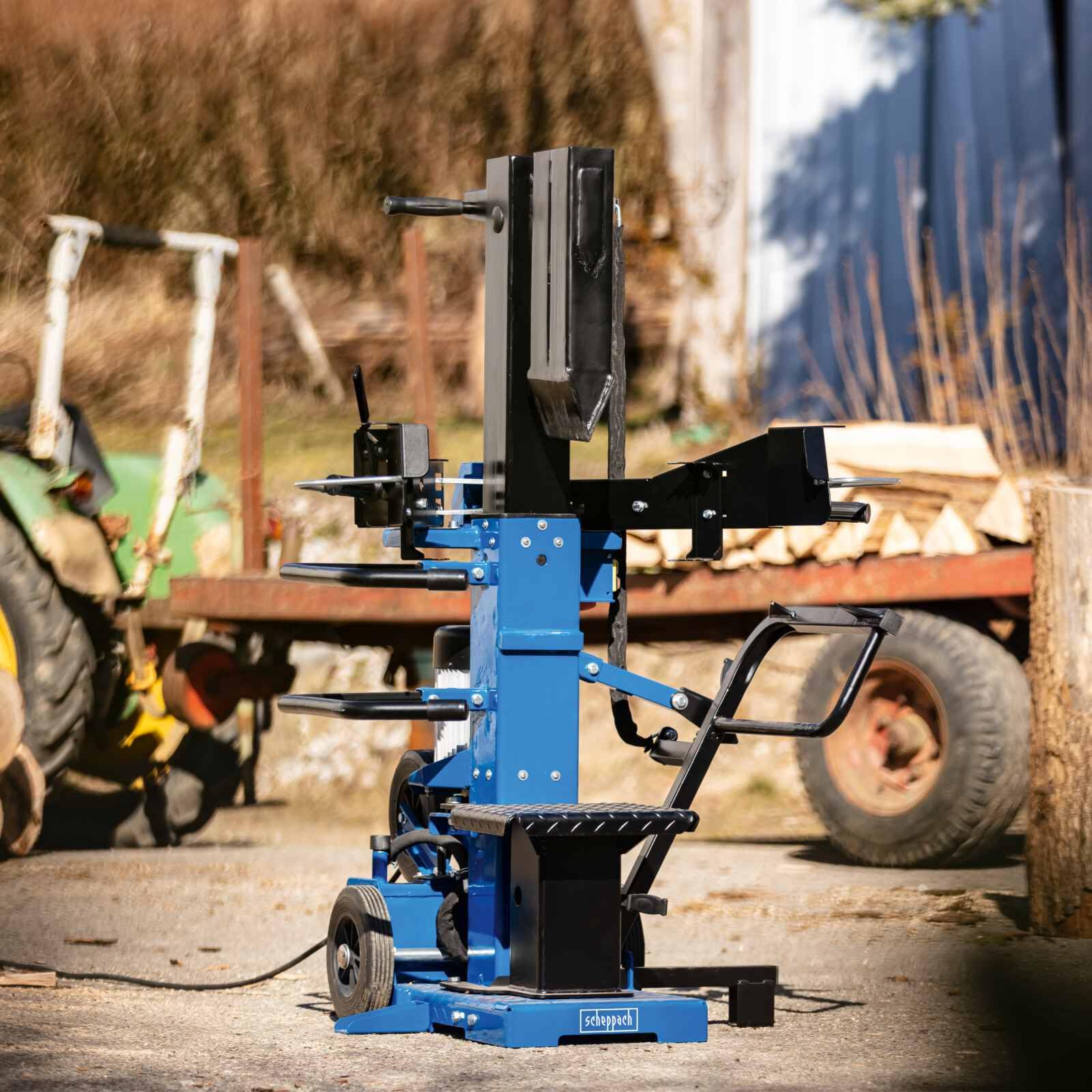 Scheppach Compact 15T Fendeur de bois vertical - 15 tonnes - 400 V - 3500W