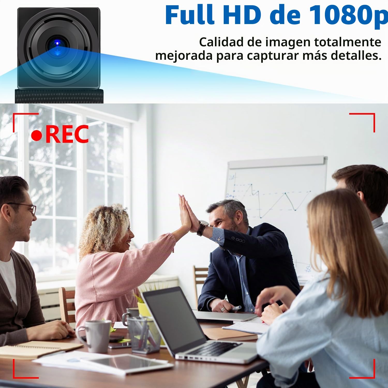 Camara Espia 1080P HD Mini Oculta Cámara Espía Spy CAM con Vídeo y Audio, 7 Horas de duración de la baterí, Detección de Movimiento, Interior/Exterior