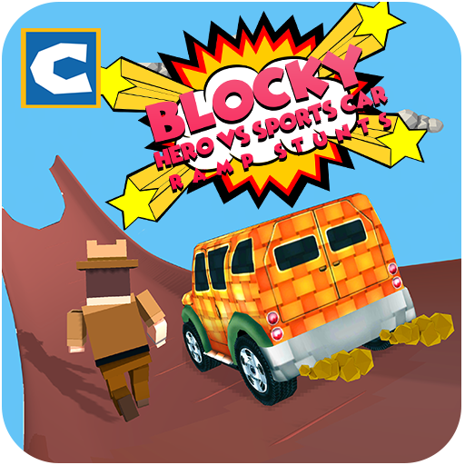 Speed Blocky Hero vs Sports Car Ramp Stunts - App on Amazon Appstore
