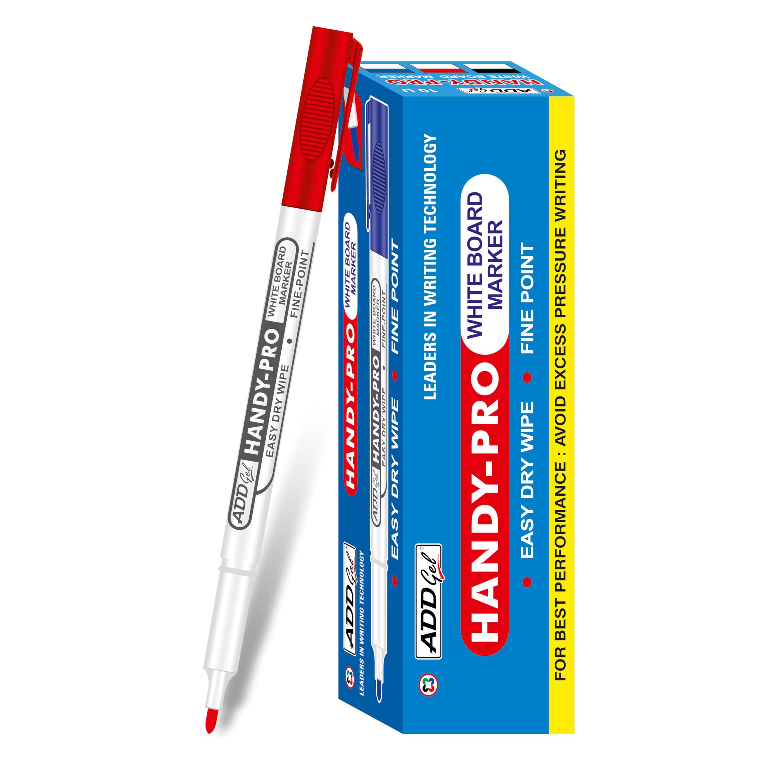 ADD Gel HANDY-PRO WHITEBOARD MARKER PACK OF 10 MARKERS (Red) (B0CPST8D39) Amazon Price History, Amazon Price Tracker