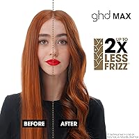 Vista 7 de ghd Max Styler Essentials Duo - Plancha plana de 2 pulgadas de ancho para alisar el cabello (negro) con protector de cuerpo en aerosol de protección