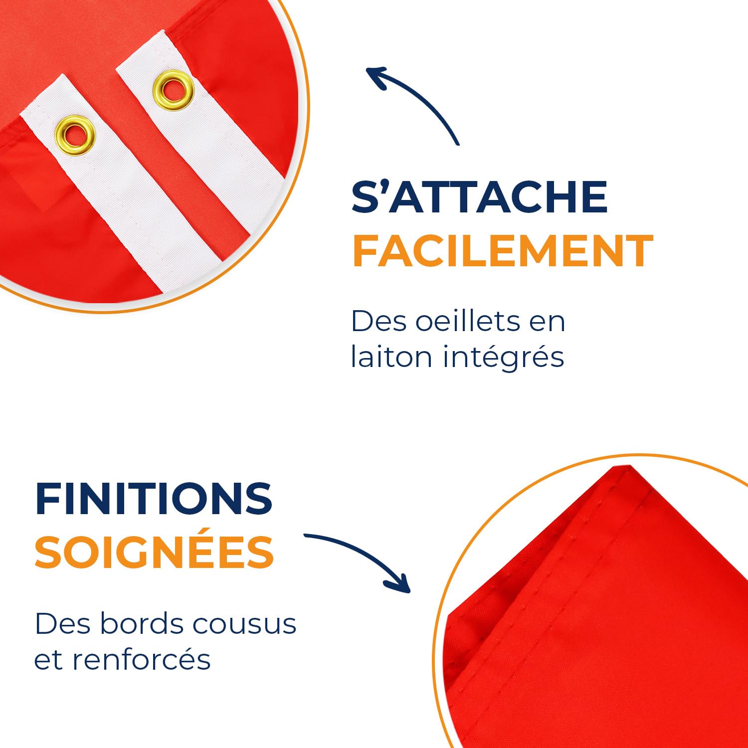 Drapeau Vietnam Pour Voiture AZ FLAG - 45x30cm Avec Attaches PVC