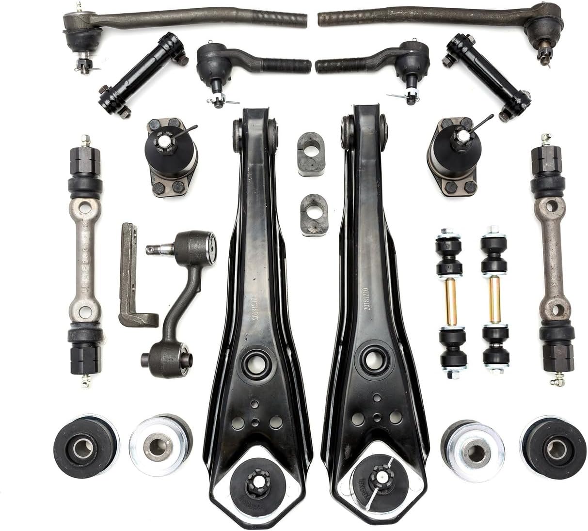 Andersen Restorations Front End Suspension Rebuild Kit with Inner Tie Rods Compatible with Ford Torino OEM Spec Replacements (Select your Year) (YEARS: 1968-1969 w/Idler Arm)