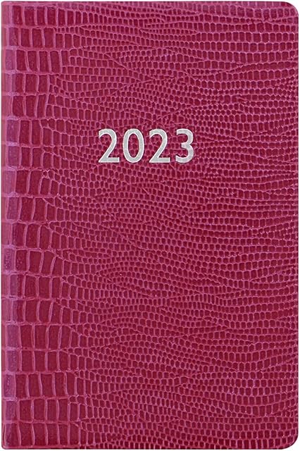 Letts Iguana Mini Pocket week to view 2023 diary - pink