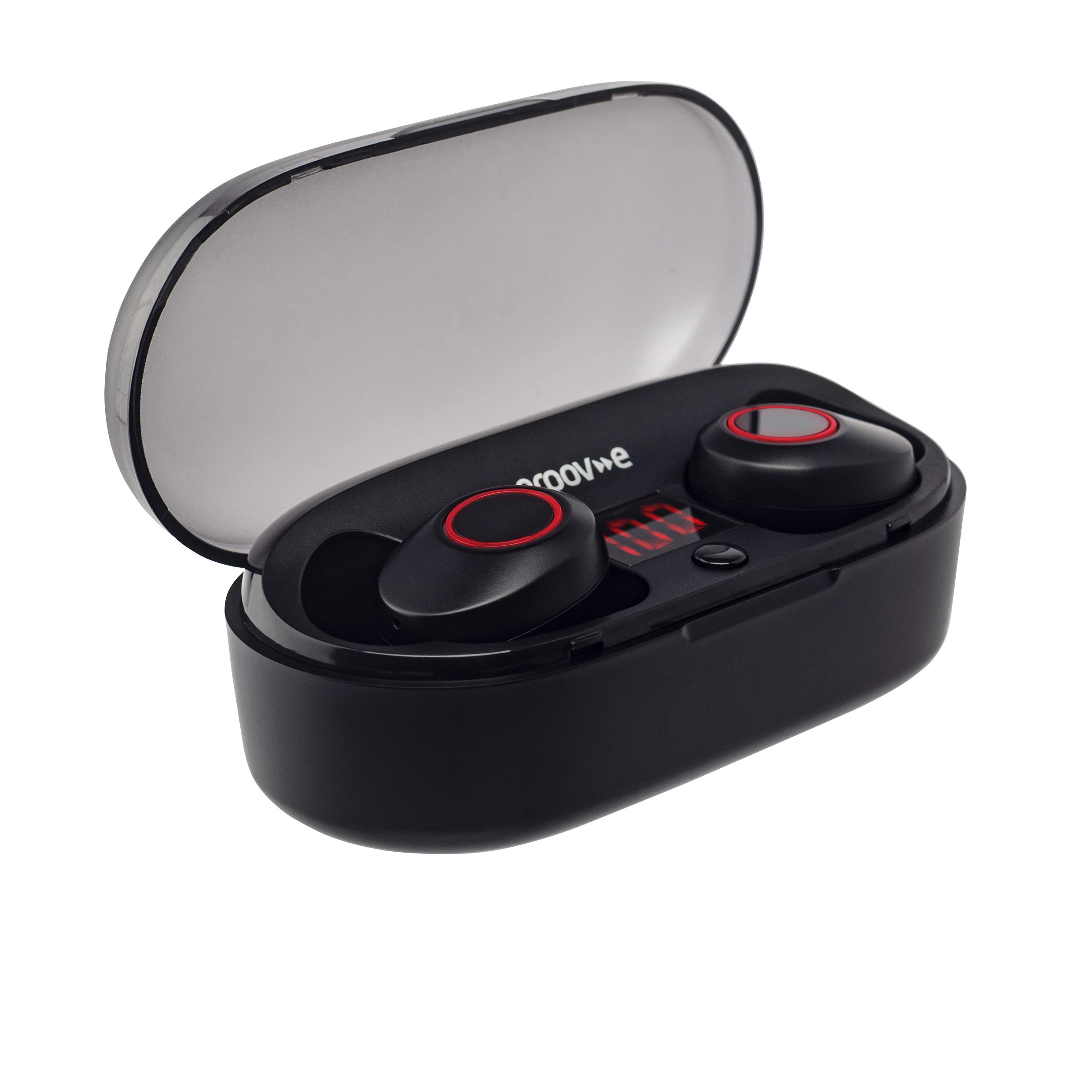 Groov-e Soundbuds kompaktowe bezprzewodowe słuchawki z asystentem głosowym i przenośnym etui do ładowania