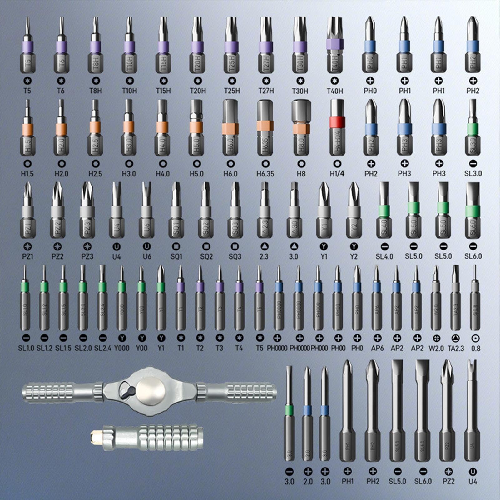 Juego de destornilladores magnéticos de trinquete, juego de destornilladores de precisión para montaje de muebles, reparación electrónica, electrodomésticos, proyectos de carpintería