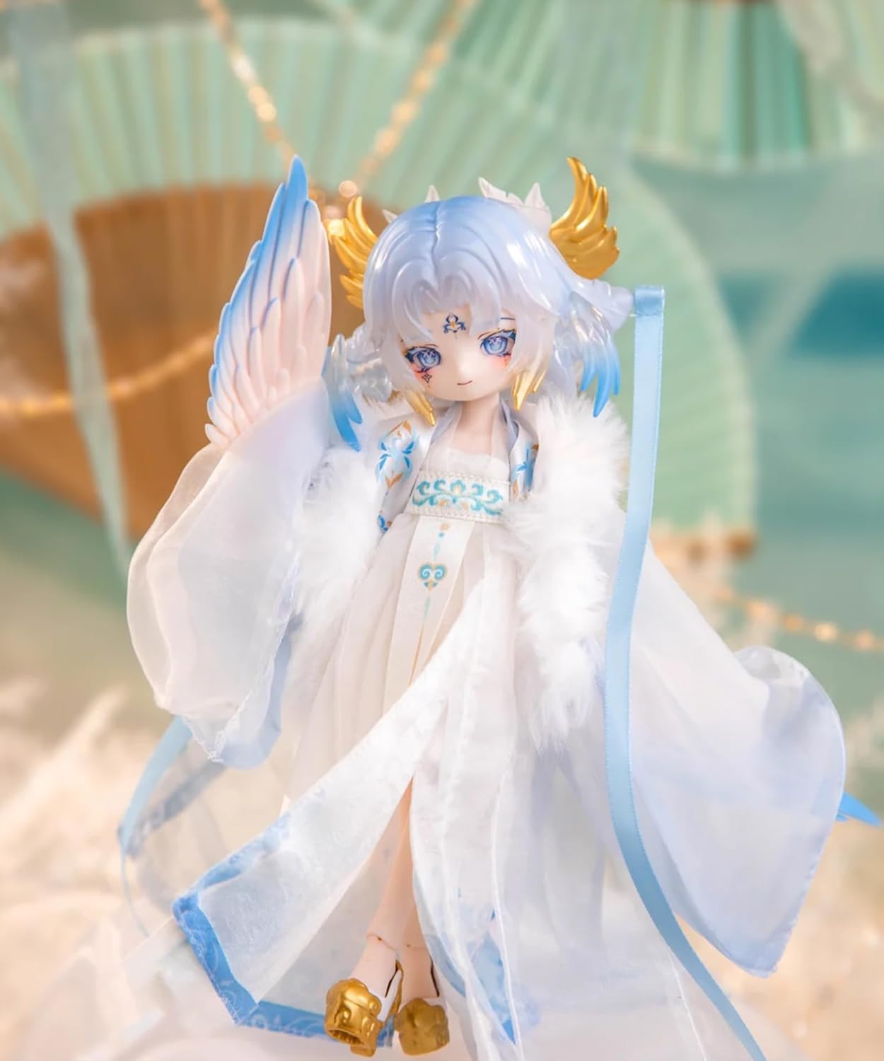 CALEMBOU BJD Blind Box, Cute Luluya Cloud Feather Pavilion Series Ball Jointed Doll Blind Box, 8 Inches Dress up Doll with Joints, Collectable Action Figure for Birthday Gifts