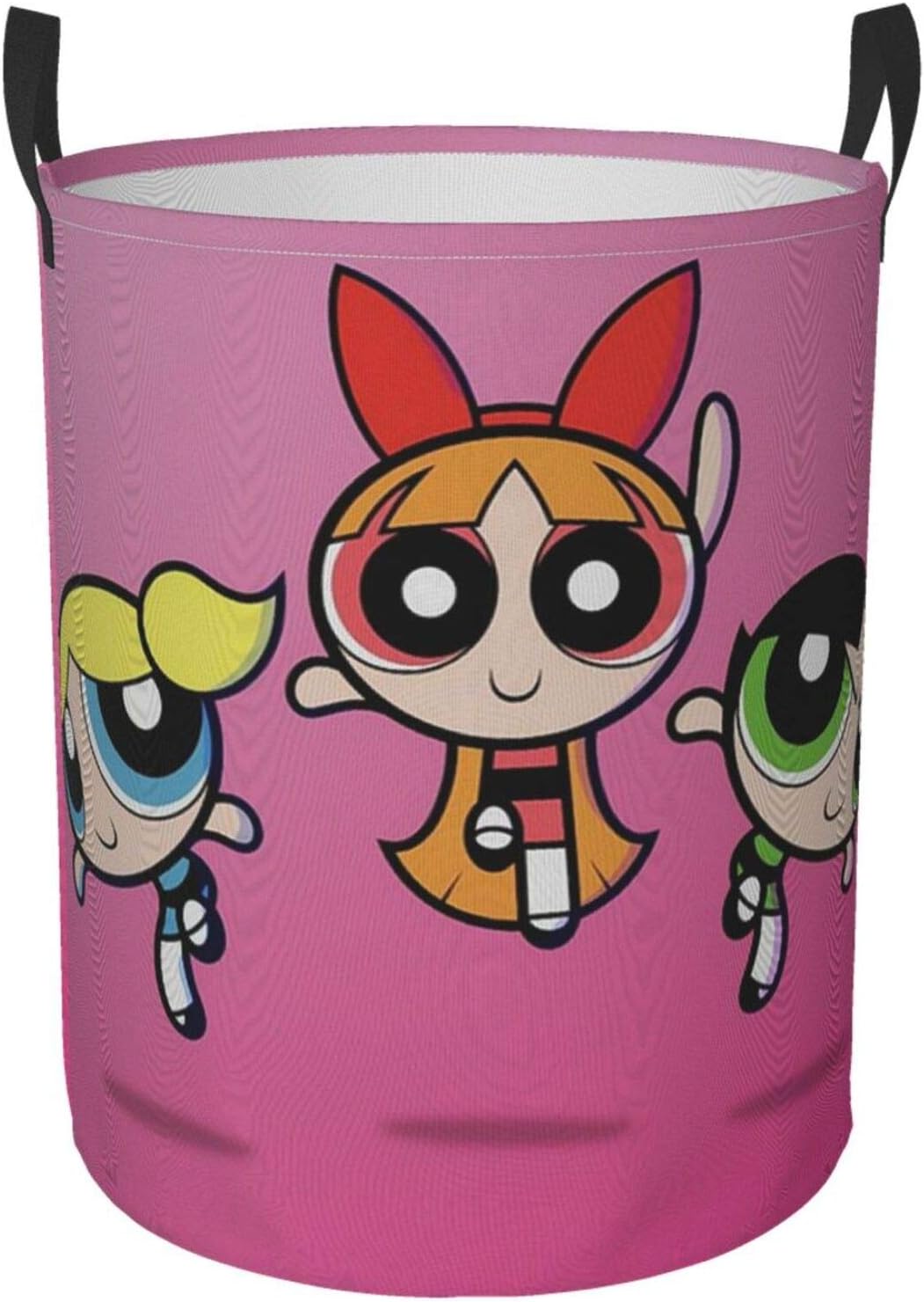 Amazon Co Jp パワーパフガールズの壁紙4 ランドリーバスケット 撥水加工 軽量薄型 丸型 収納袋 布製雑貨収納ボックス 大容量 シンプルで おしゃれ 可愛い 洗濯かご ホーム キッチン