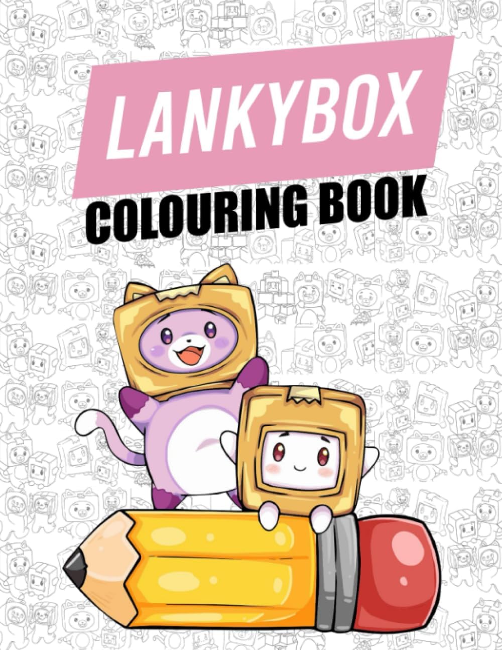 Lanky.Box Coloring Book: Many One Sided Drawing JUMBO Pages Of Characters and Iconic Scenes for Children Kids Girls Boys Ages 2-4 4-8 6-12 8-12 & Adults