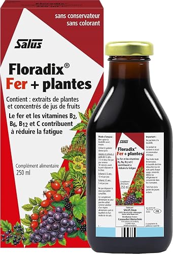Floradix Fer+Plantes Formule Liquide Réduit la Fatigue 250 Salus