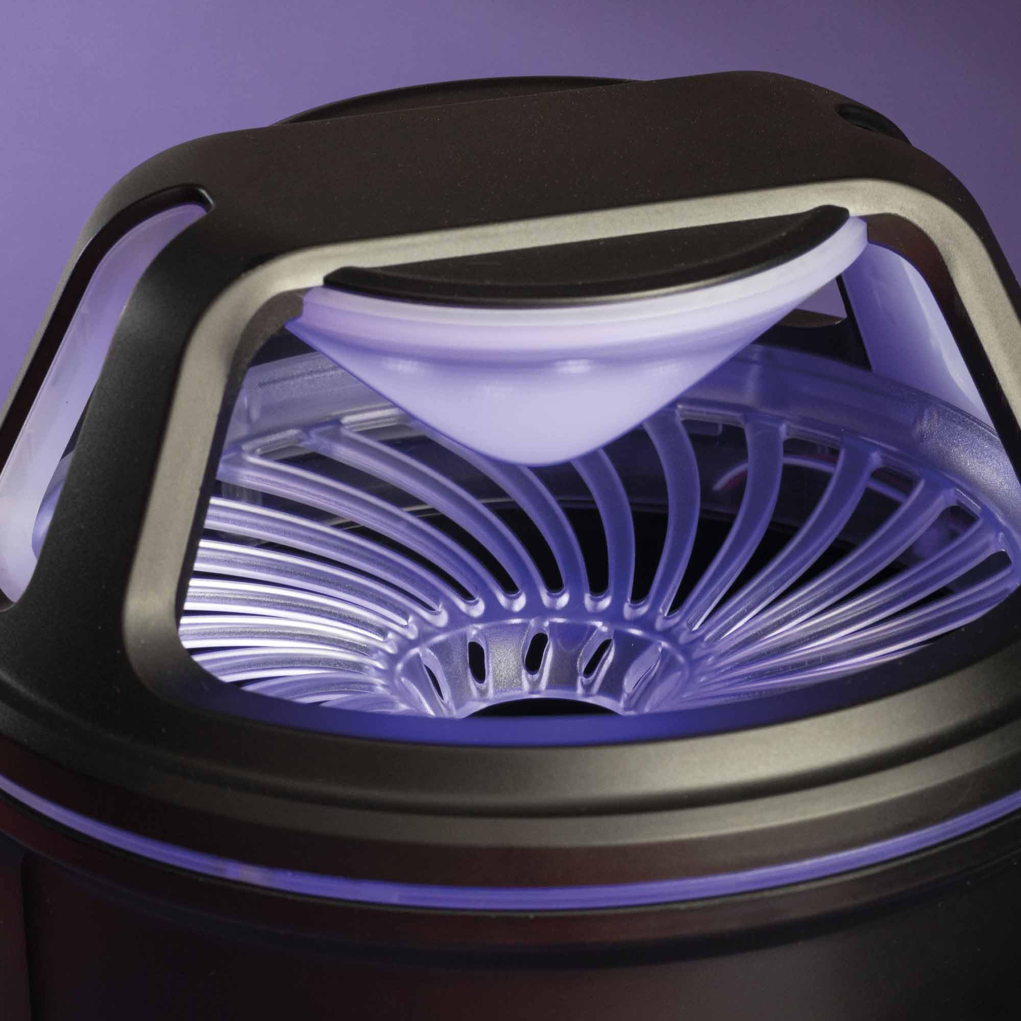 JATA MOST2540 - Antimosquitos Eléctrico Interior USB Tipo C, Trampa Mosquitos con Luz UV y Ventilador de Succión, Silencioso, Bandeja Extraíble, 50 m²