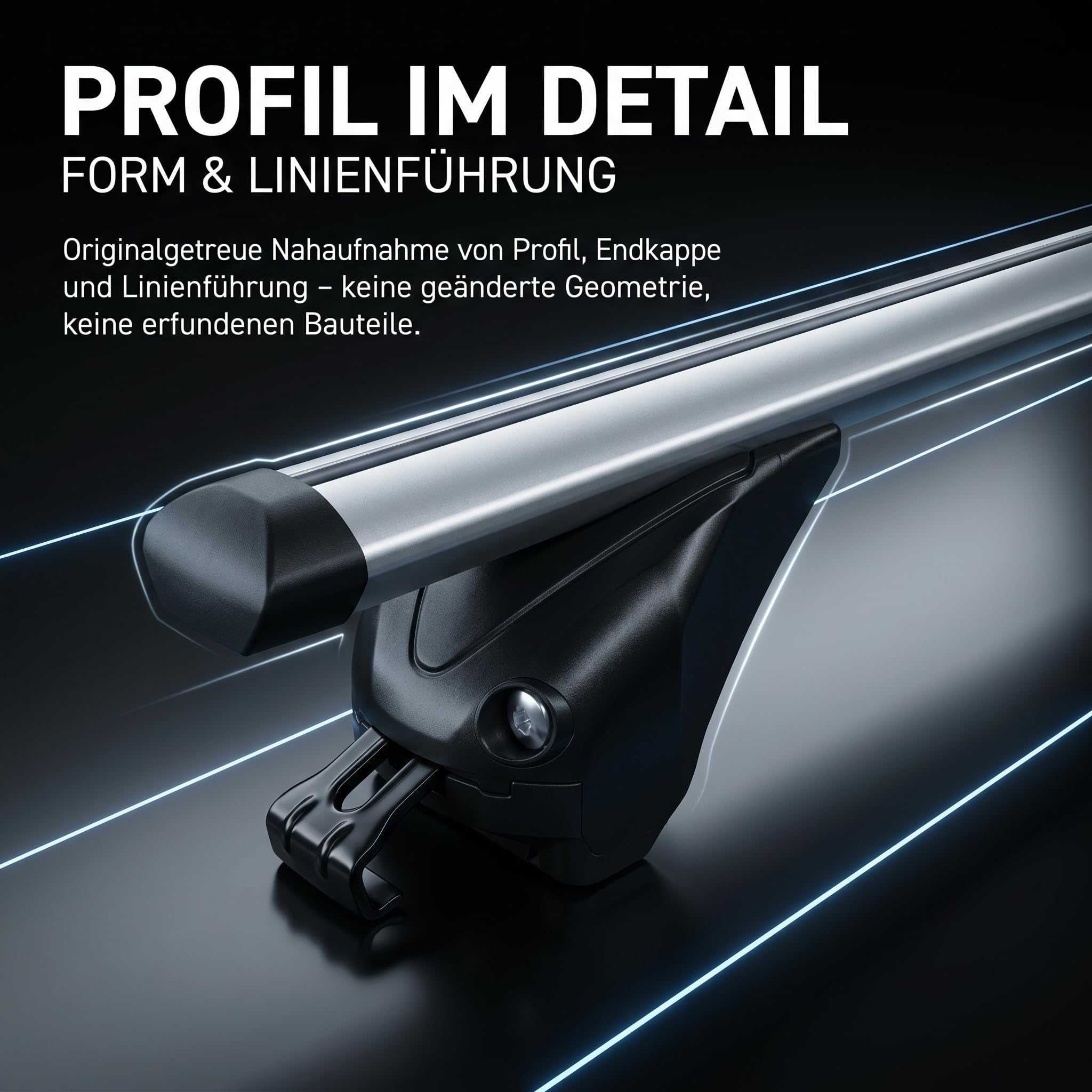 Dachträger/Relingträger VDP KING2 kompatibel mit Jaguar F-Pace (5 Türer) ab 16