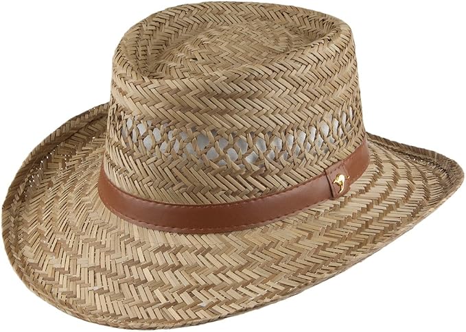 Dorfman Pacific Hats Rush Straw Gambler 