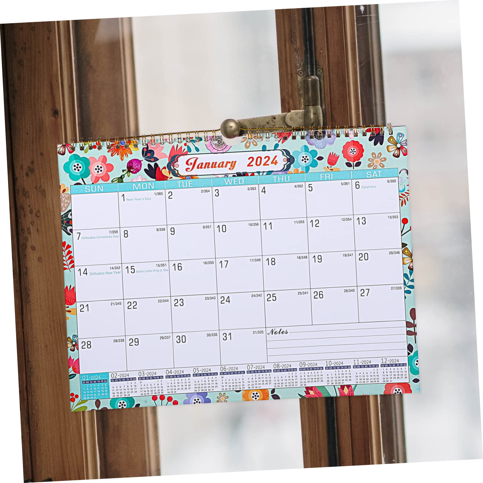 SEWACC 4stücke Countdown Wandkalender Englischer Monatskalender Mit Kreativen Hängenden Designs Für Zuhause Und Büro Für Notizen Und