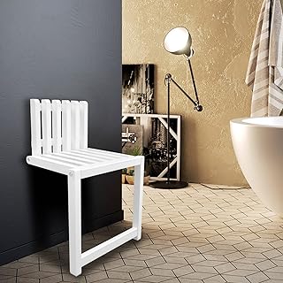 Wall Mounted Folding Chair, Door Shoe Cabinet Hidden Footstool, Folding Bathroom Balcony Living Stool, Folding Shower Seat, for Entrance Bathroom Bedroom